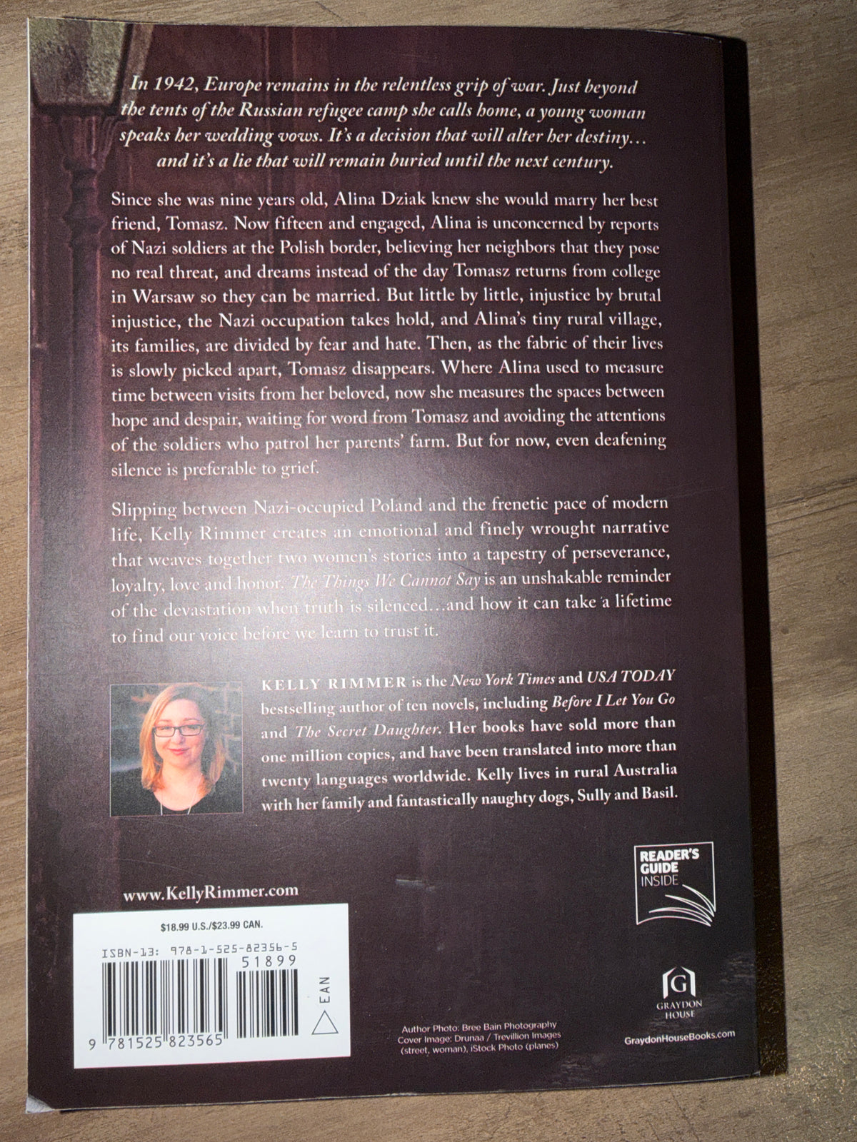 The Things We Cannot Say by Kelly Rimmer