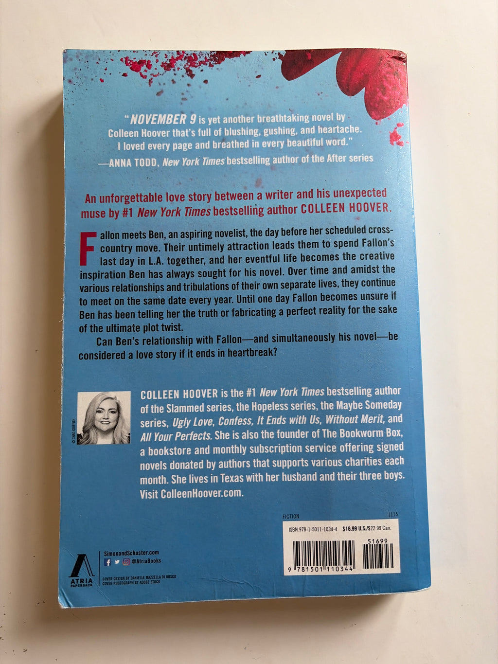 November 9 by Colleen Hoover