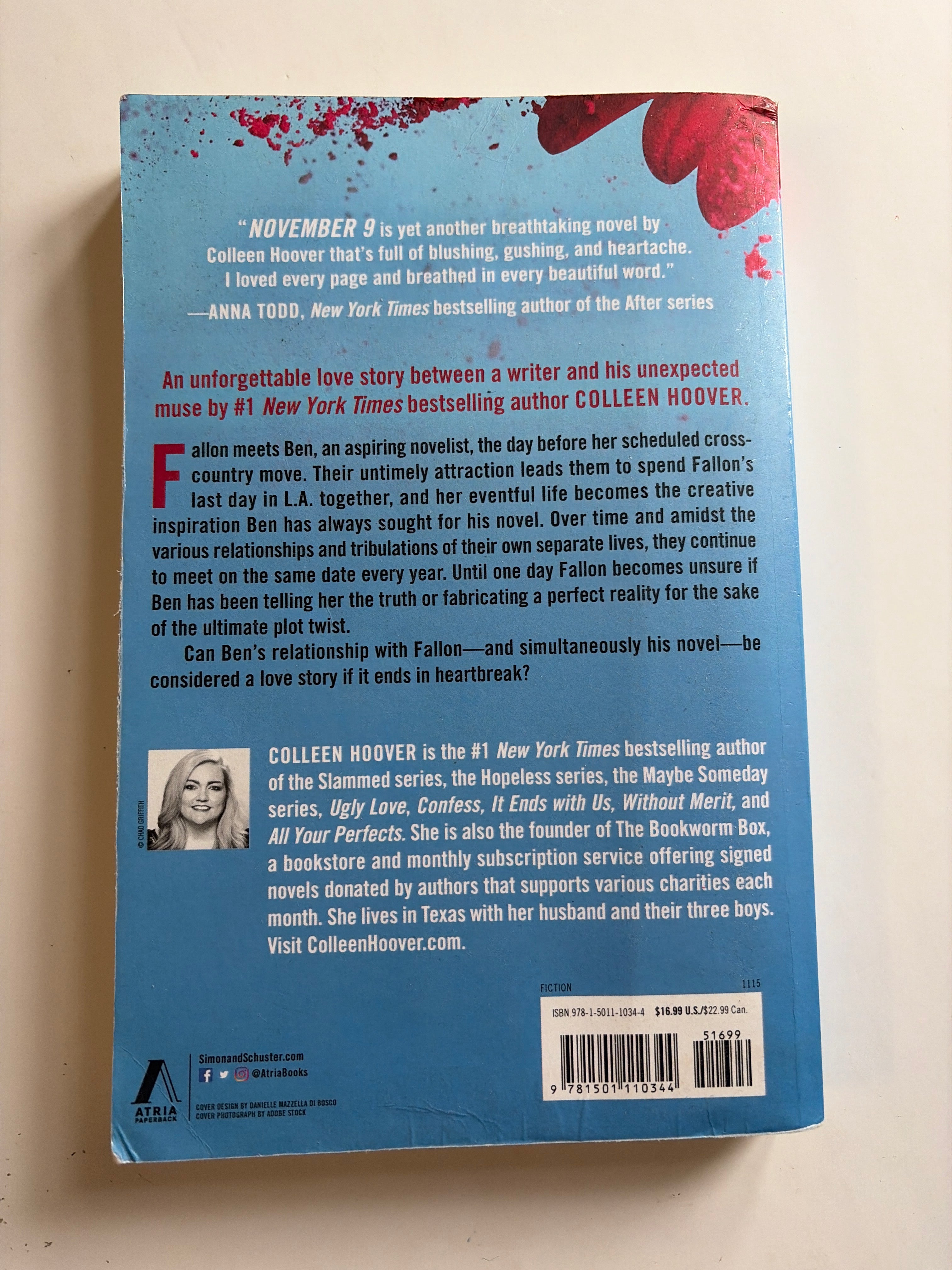 November 9 by Colleen Hoover