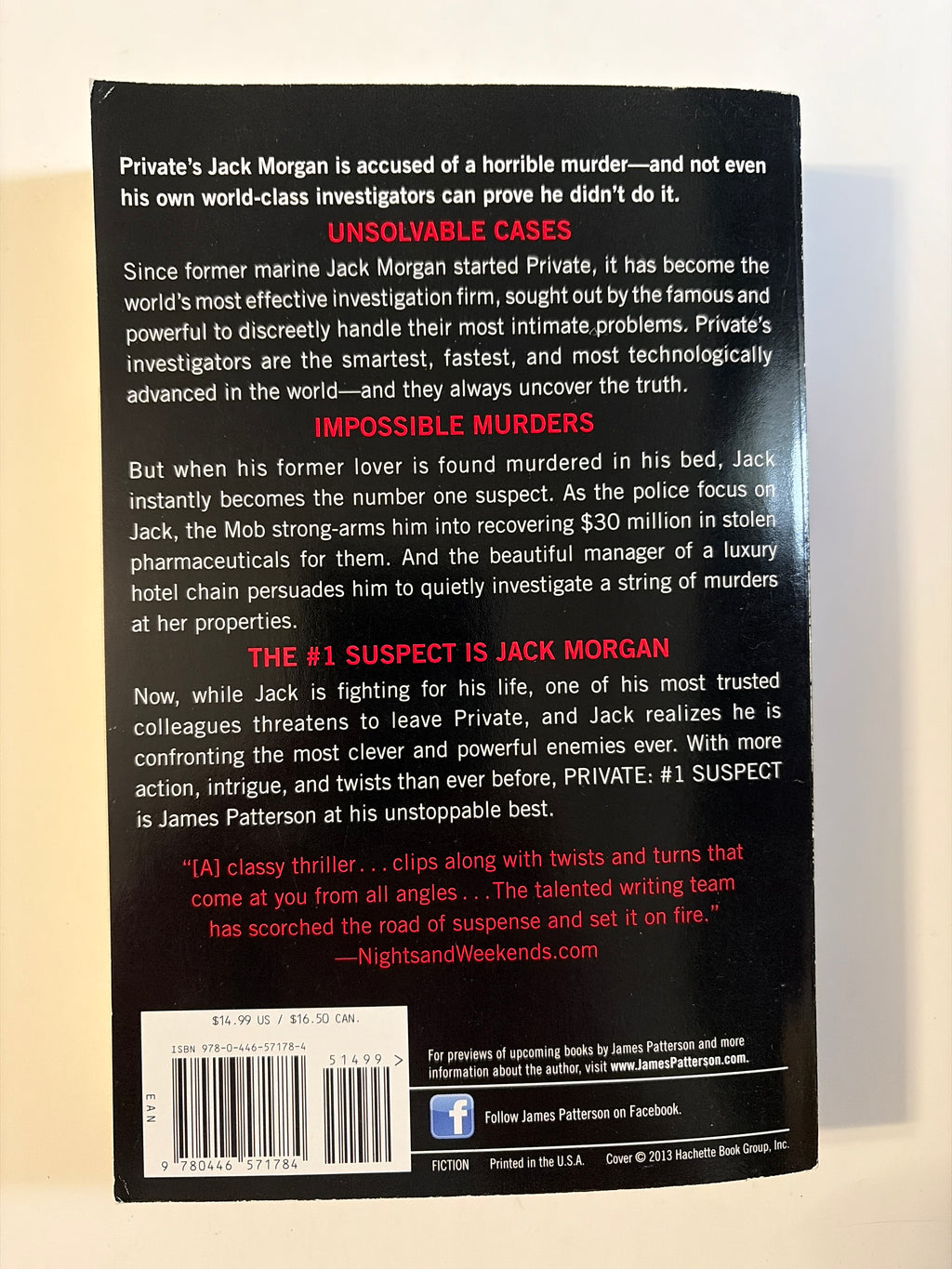 Private #1 Suspect by James Patterson & Maxine Paetro
