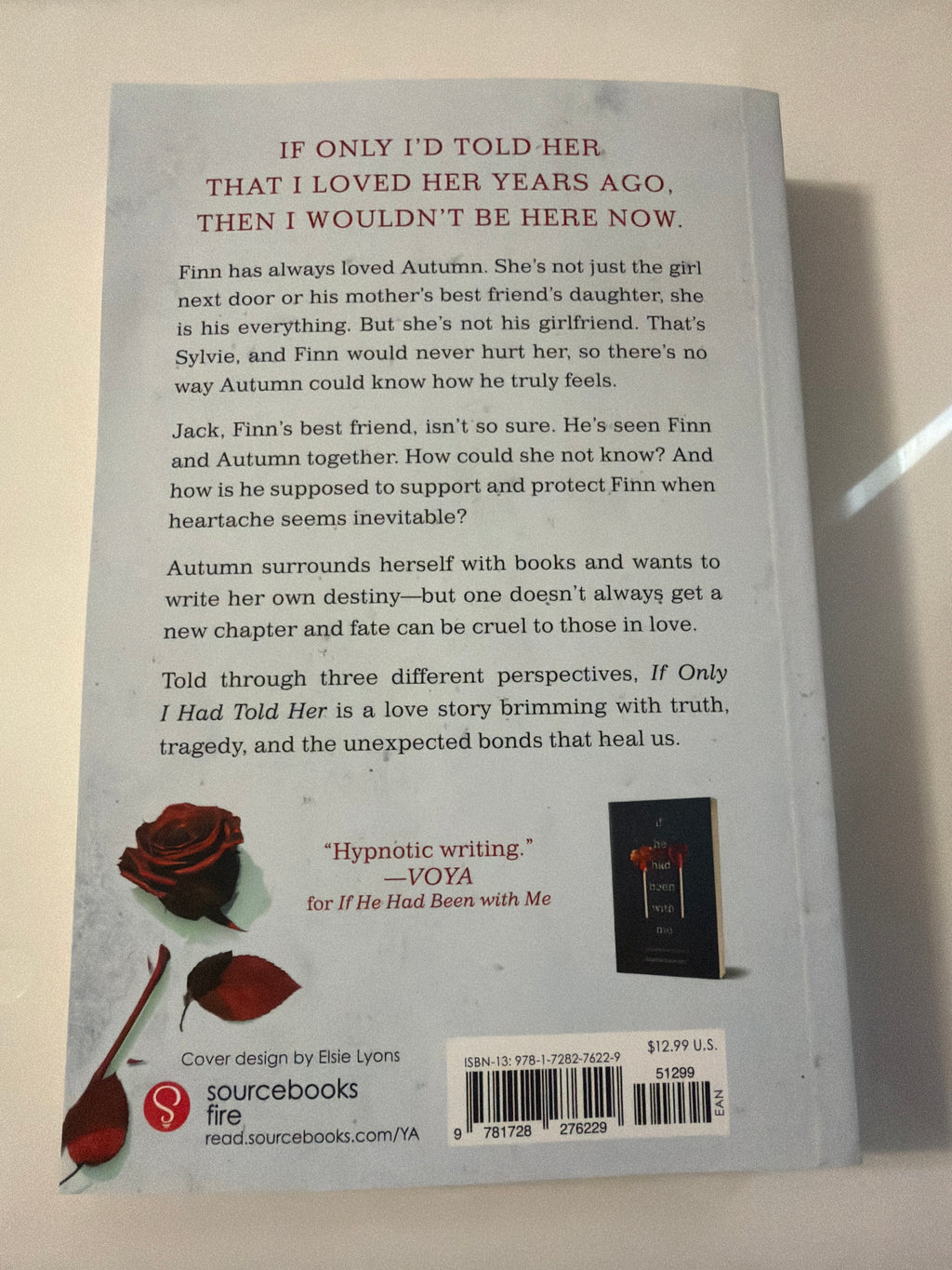 If only I had told her by Laura Nowlin