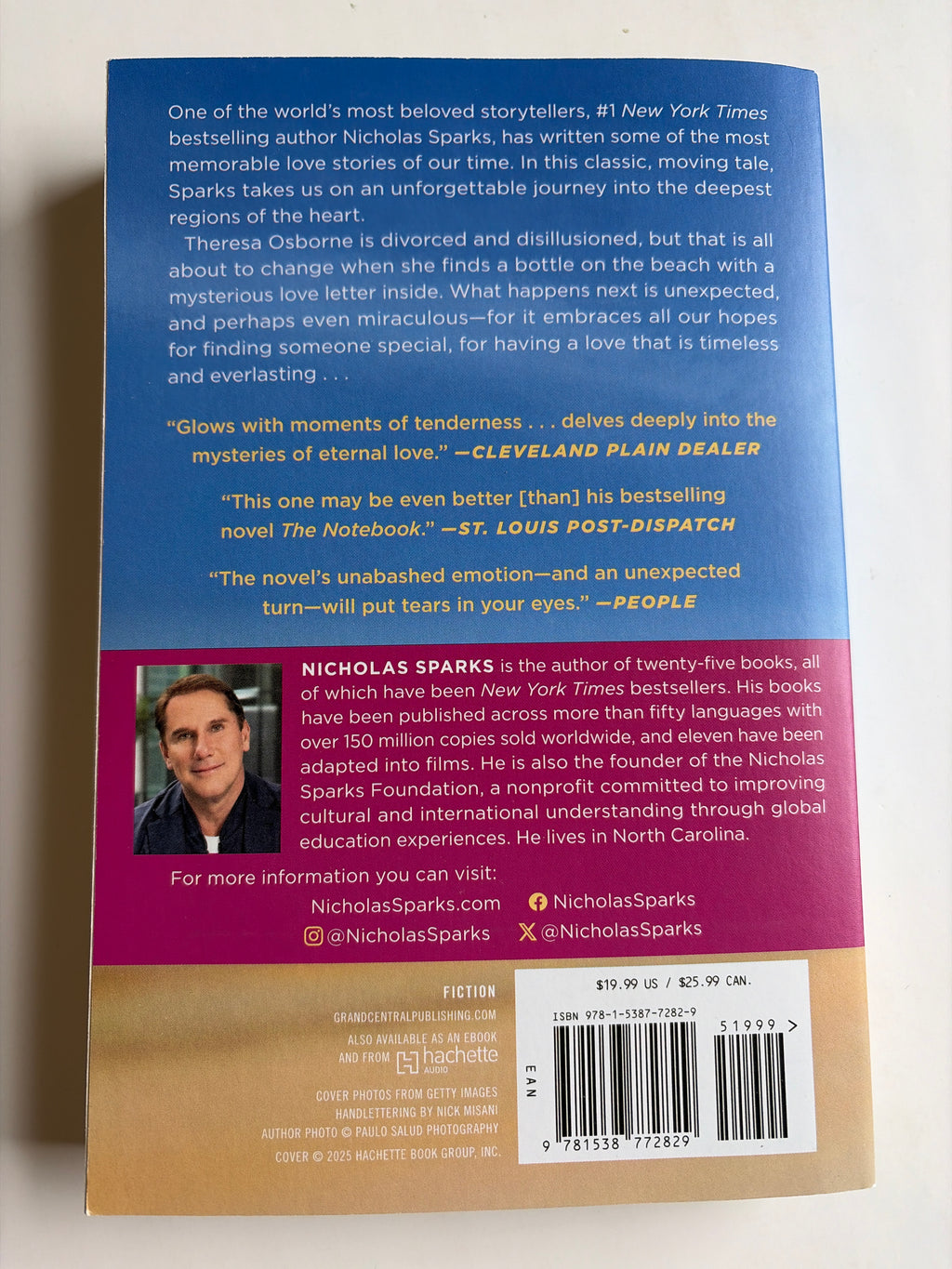 Message in a Bottle by Nicholas Sparks