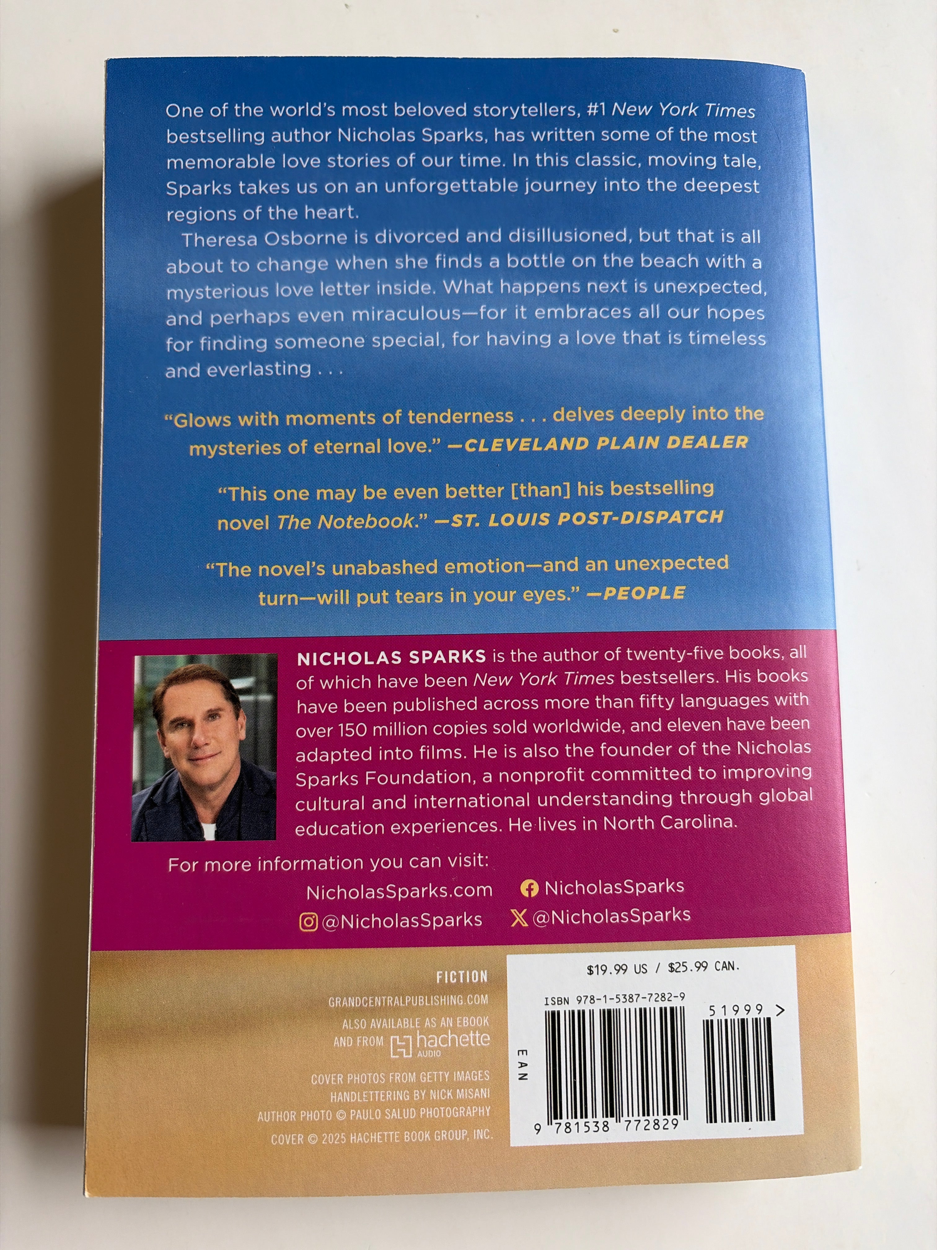 Message in a Bottle by Nicholas Sparks