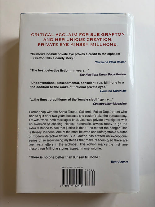 D is for Deadbeat, E is for Evidence & F is for Fugitive by Sue Grafton