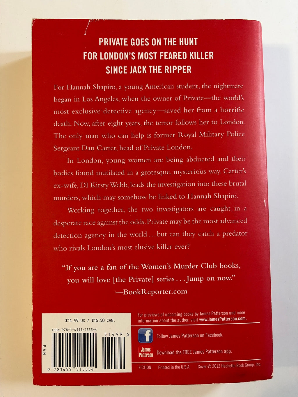 Private London by James Patterson & Mark Pearson
