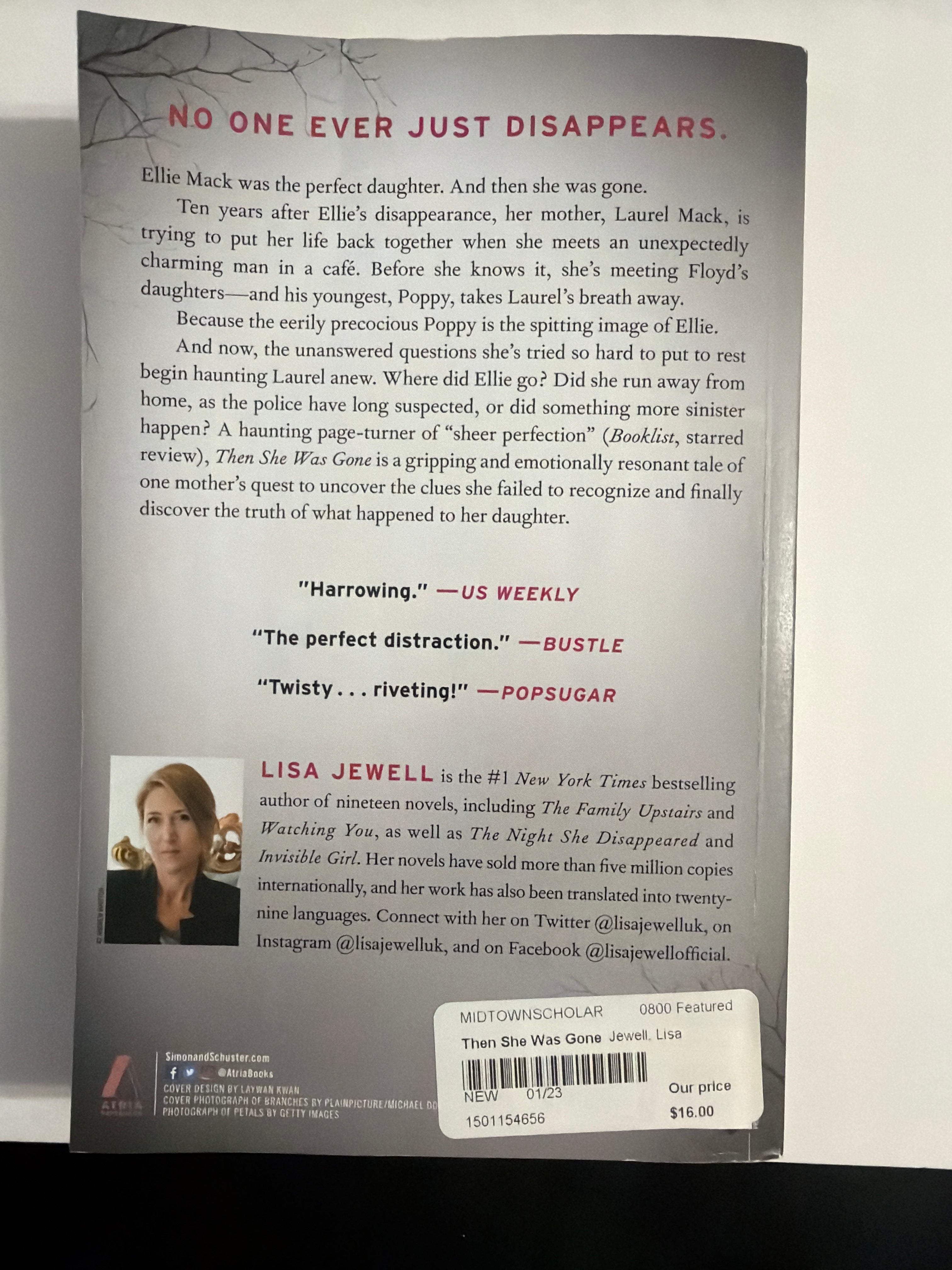 Then she was Gone by Lisa Jewell