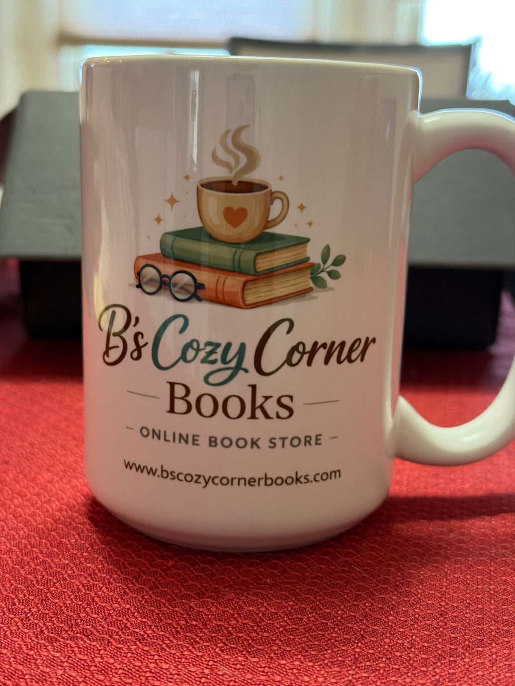 B's Cozy Corner Books Coffee Mug 15oz