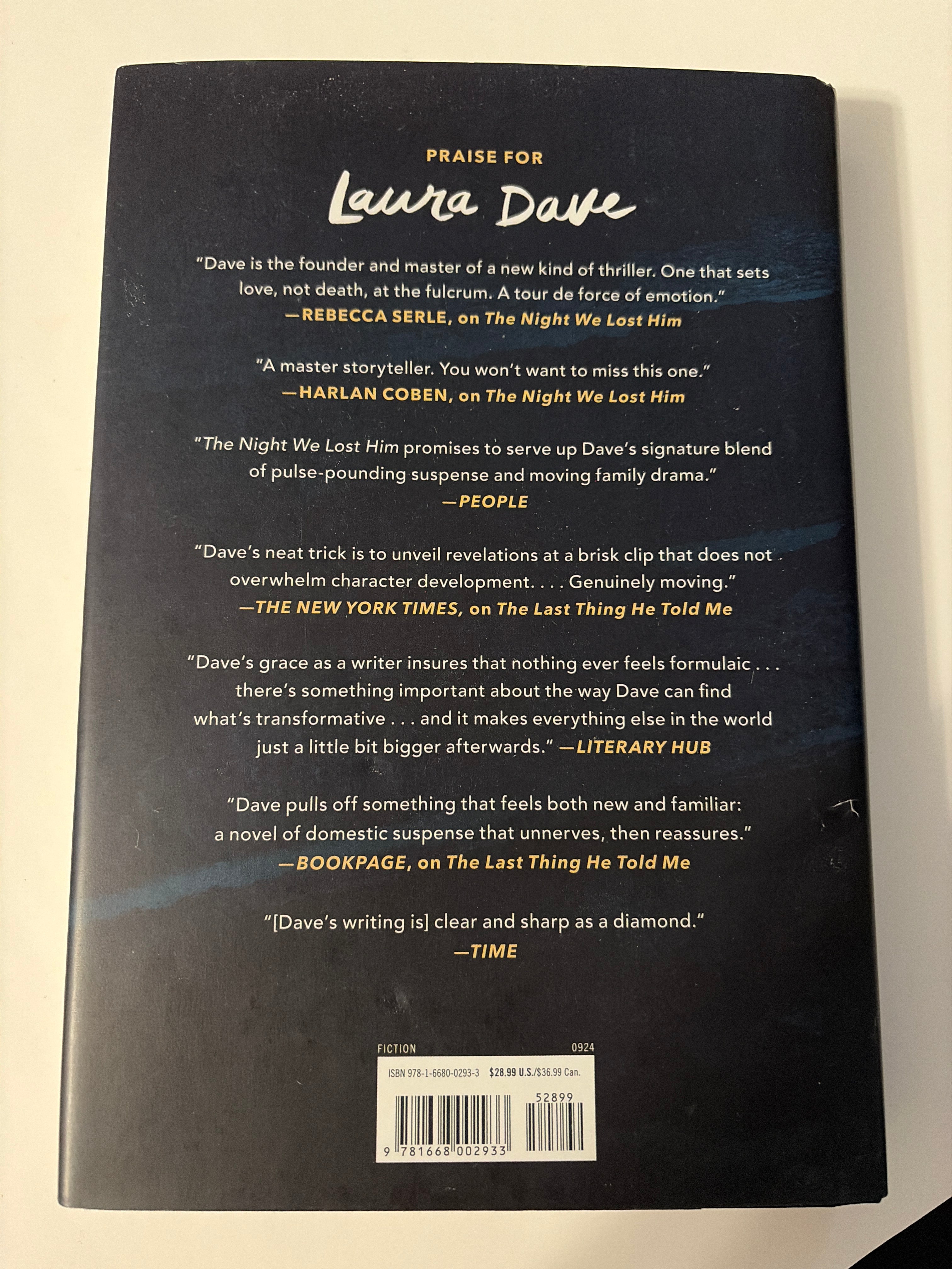 The Night We Lost Him by Laura Dave