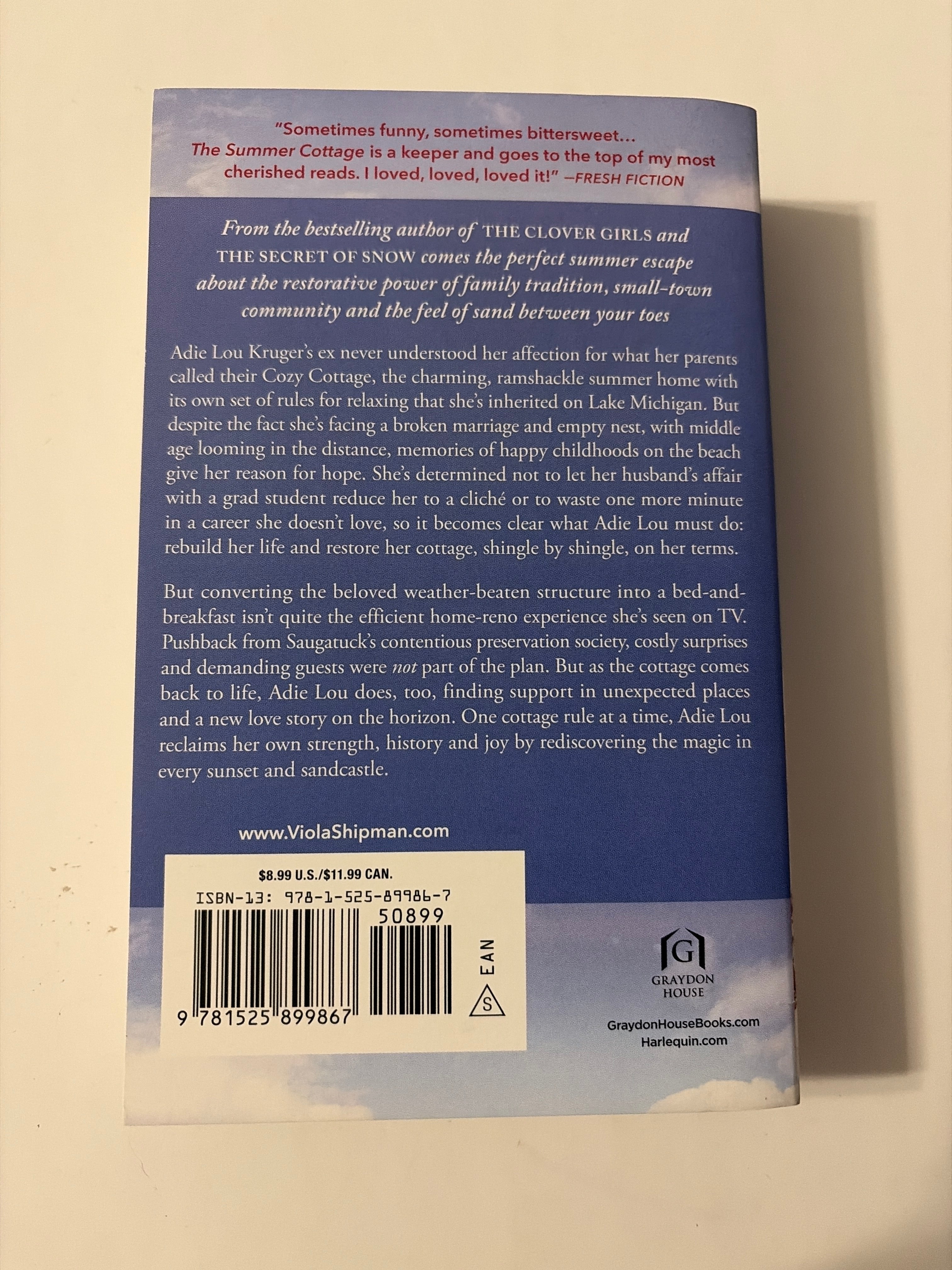 The Summer Cottage by Viola Shipman