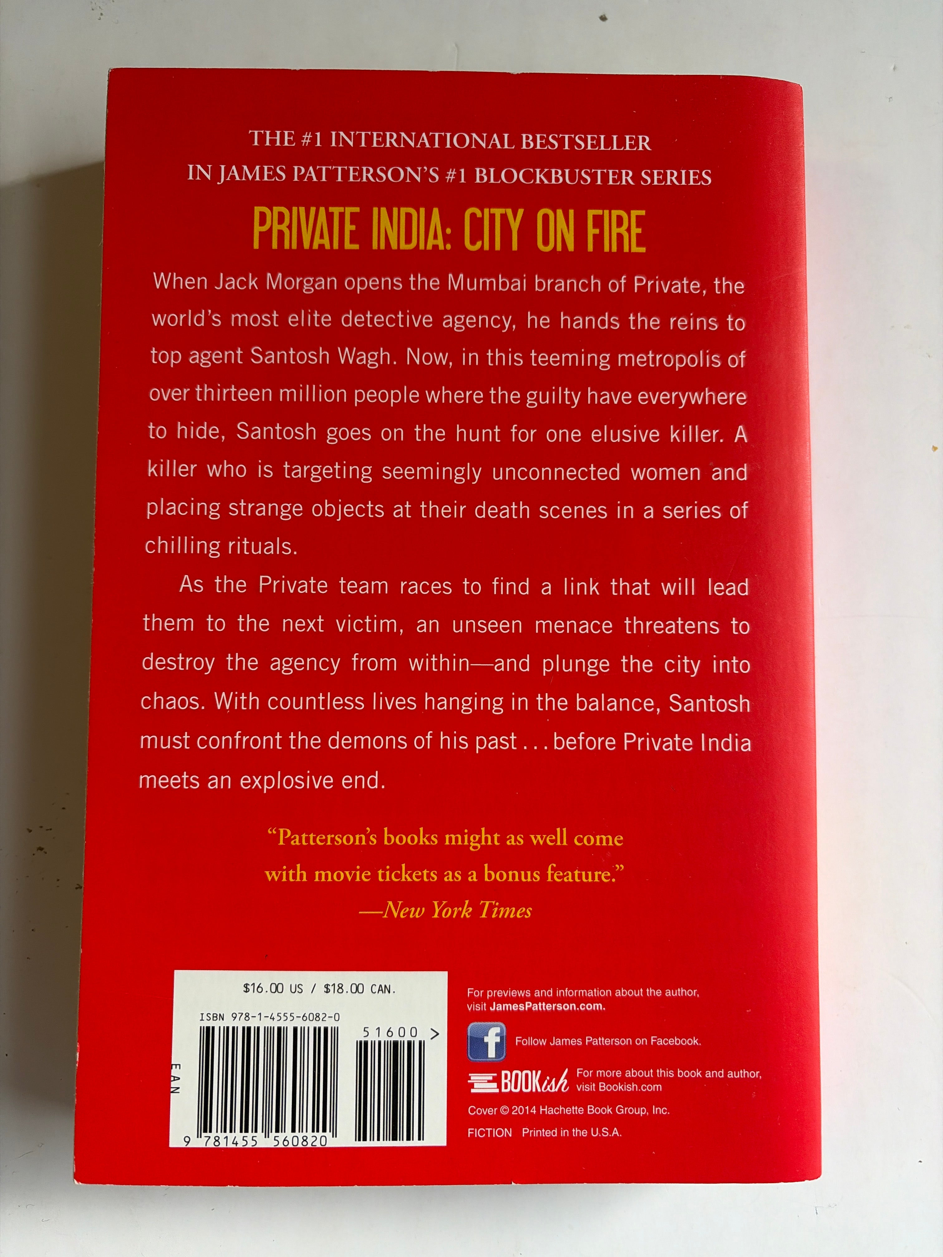 Private India: City on Fire by James Patterson & Ashwin Sanghi