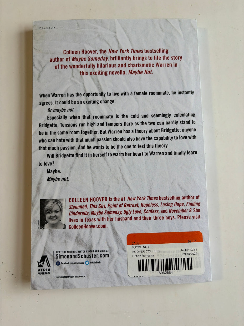 Maybe Not (Book 2 of 3) by Colleen Hoover