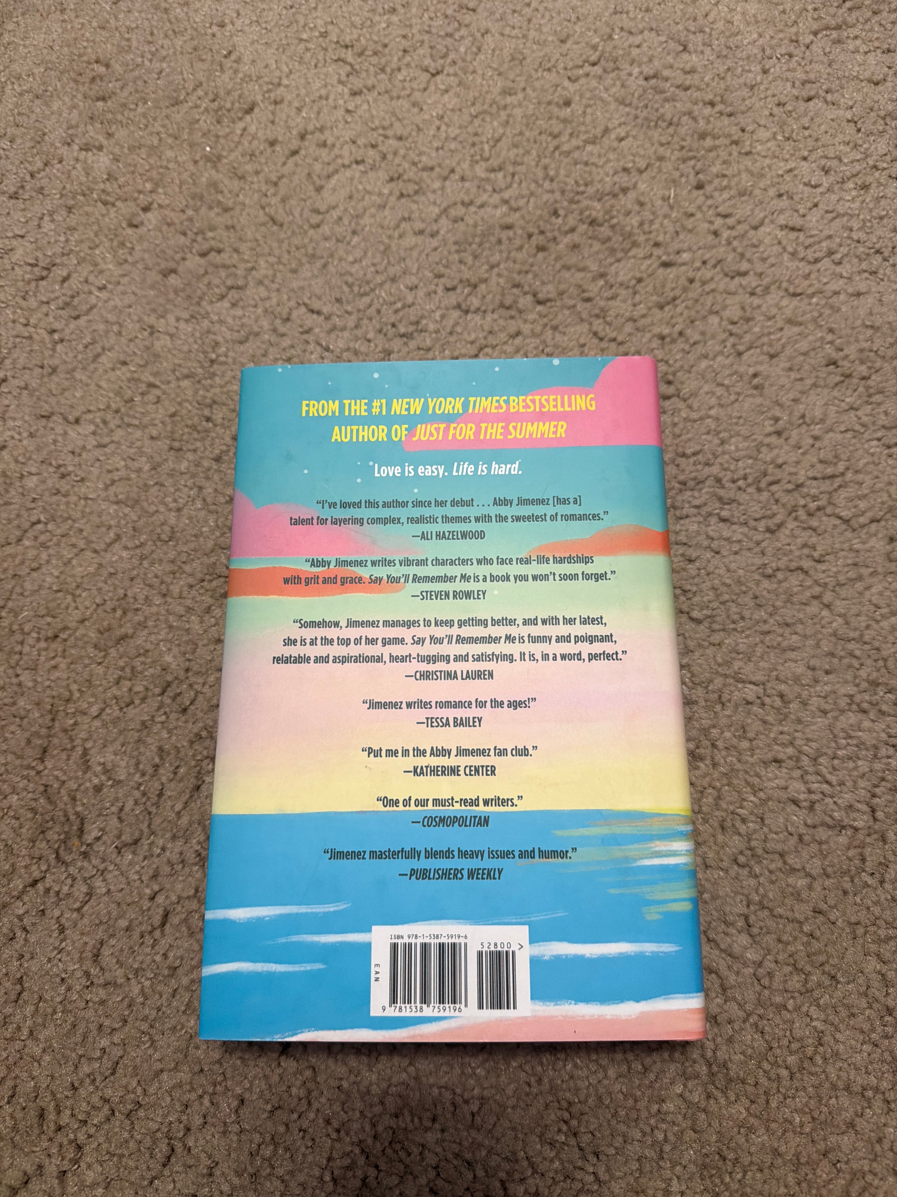Say You'll Remember Me by Abby Jimenez