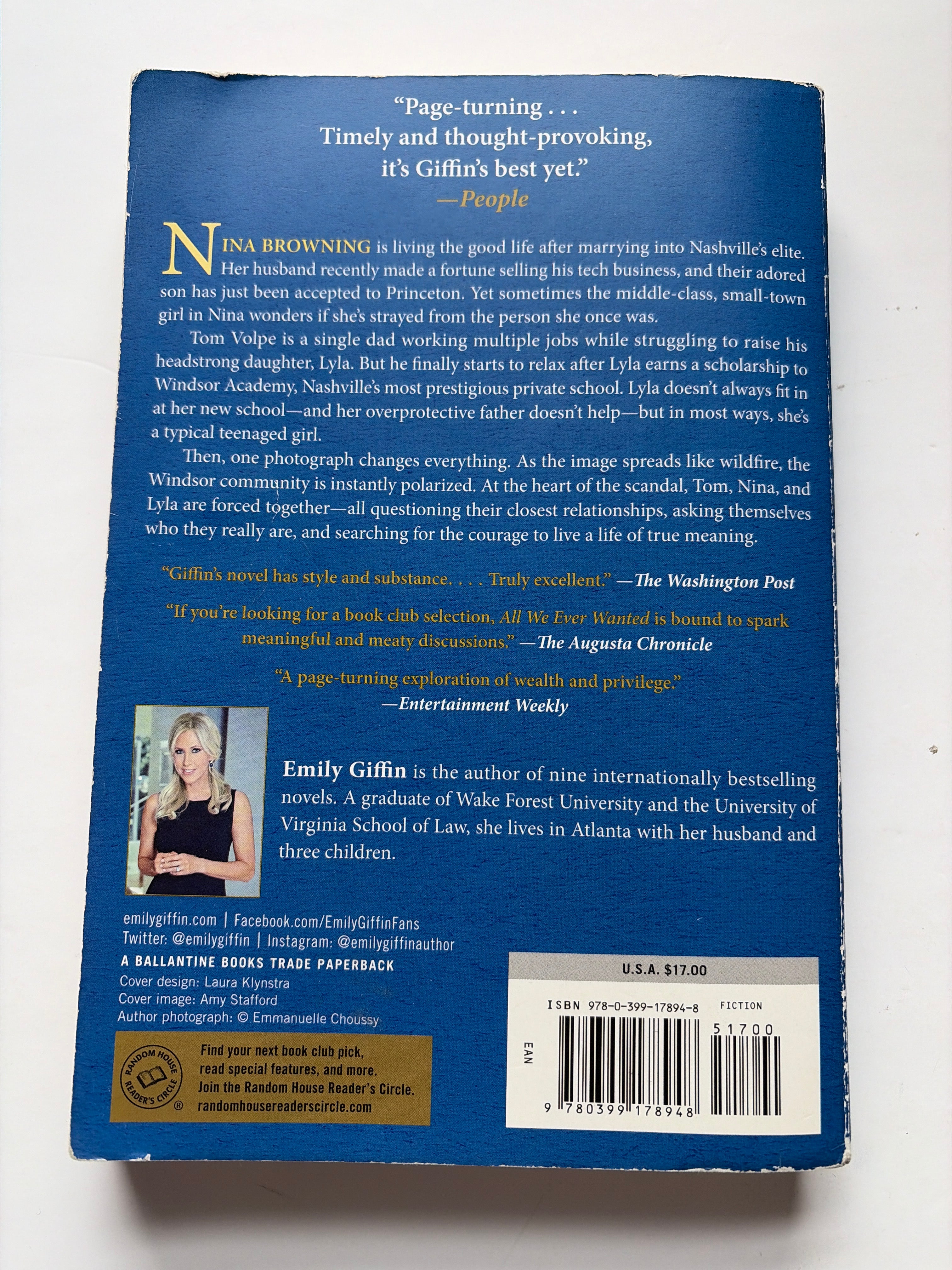 All We Ever Wanted by Emily Giffin