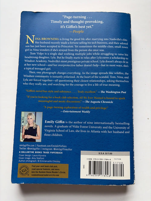 All We Ever Wanted by Emily Giffin