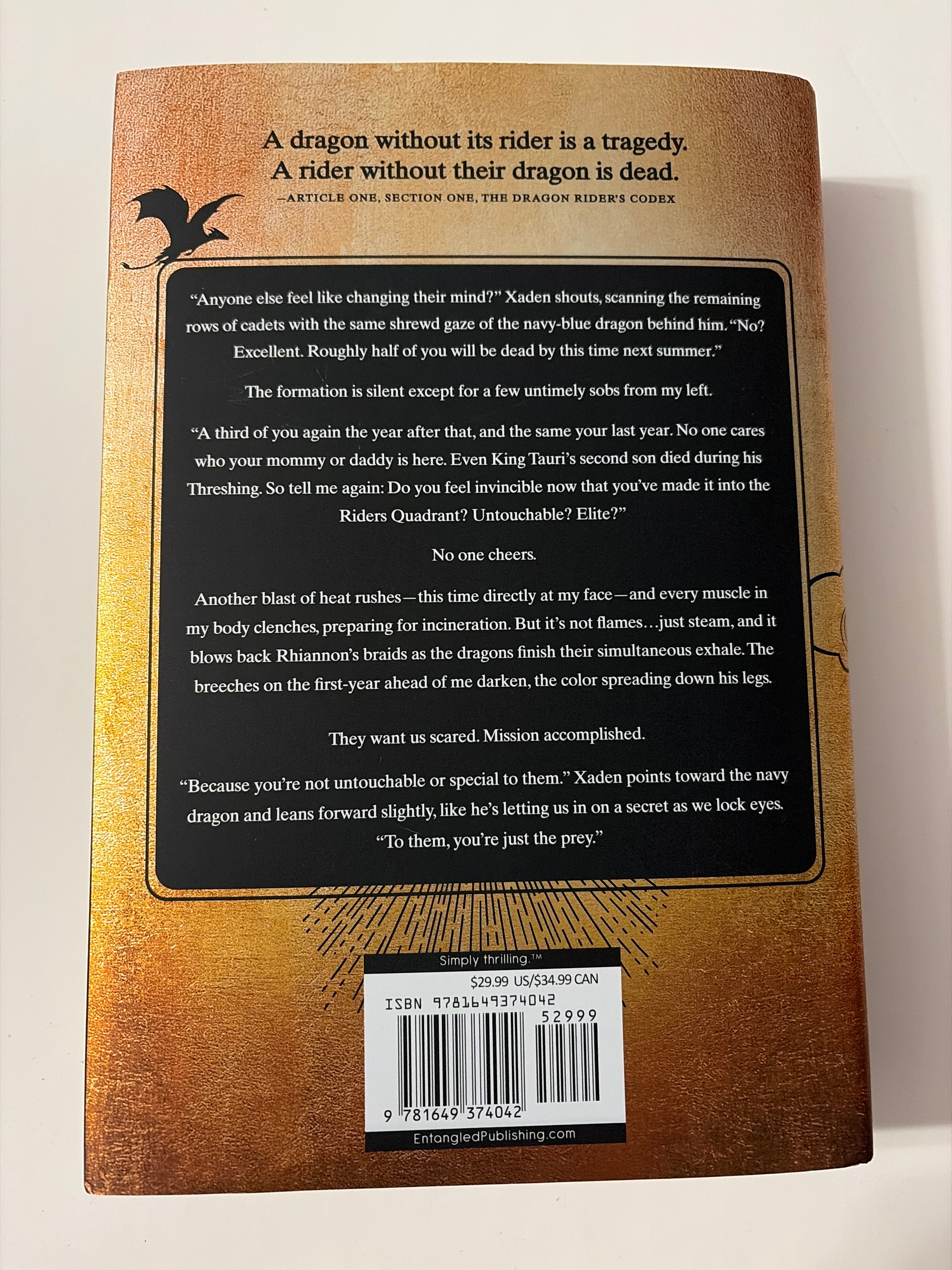 Fourth Wing (Book 1 of The Empyrean Series) by Rebecca Yarros