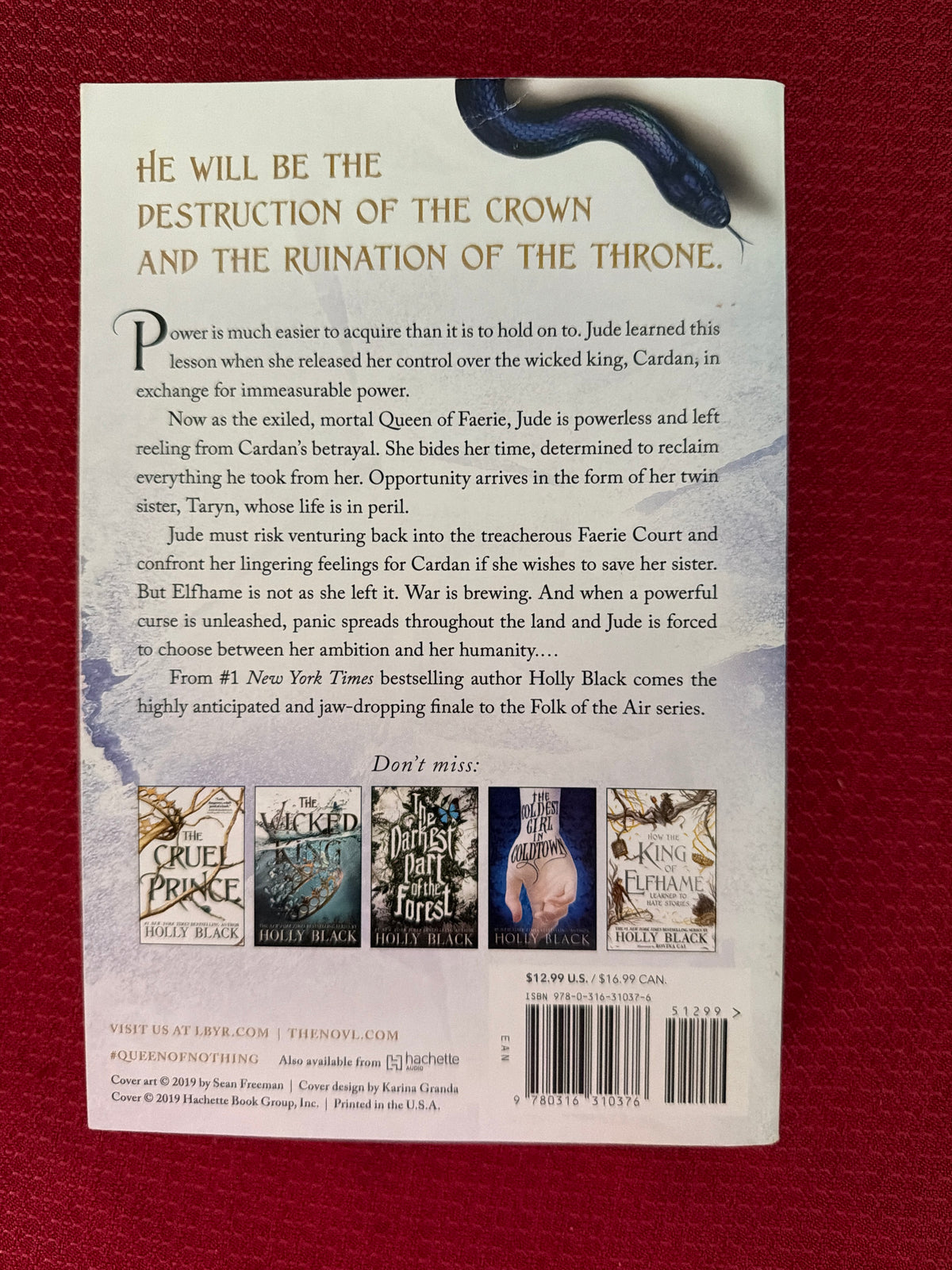 The Queen of Nothing (Book 3 of 3) by Holly Black