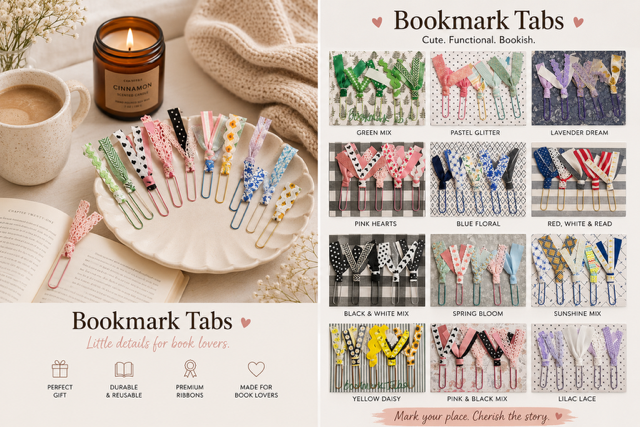 Bookmark Ribbon Tabs (pack of 5)